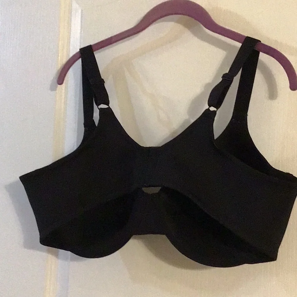 Vanity Fair Beauty Back Elegant Black Underwire Bra 44D